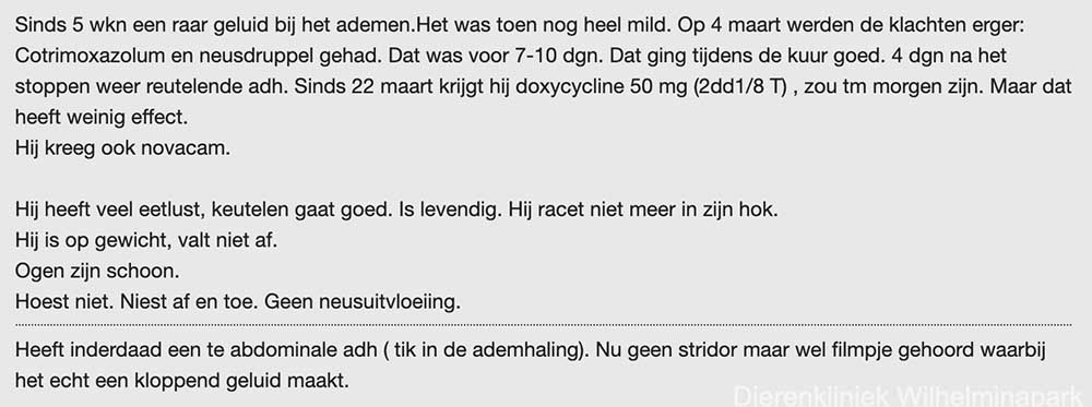 Er is al langere tijd benauwdheid
